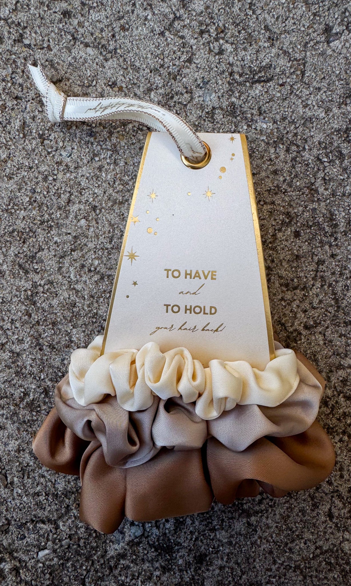 3 piece hair scrunchie set