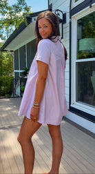 women's shirt-dress in lavender
