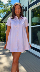 women's shirt-dress in lavender