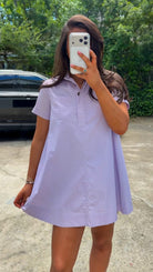 women's shirt-dress in lavender